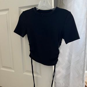 Zara Ribbed Crop Tee